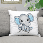 Baby Boy elephant cushion