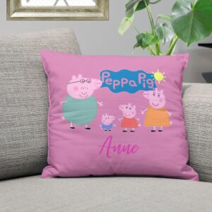 Pepper Pig Girls Personalised Cushion