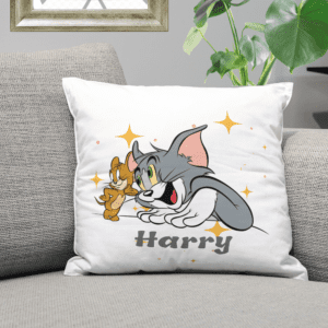 Tom & Jerry Childrens Personalised Cushion