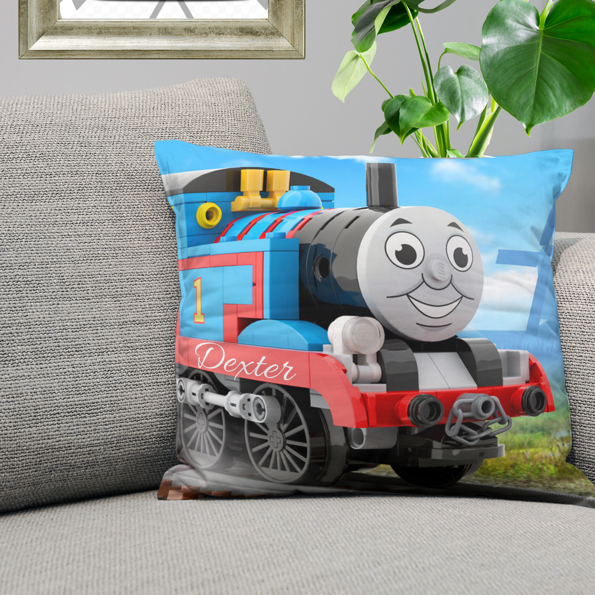 Thomas the cheap tank engine cushion