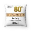 80th Scrabble Birthday Cushion