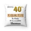 40th Scrabble Birthday Cushion
